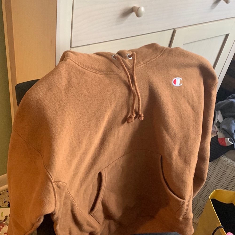 Tan champion hoodie